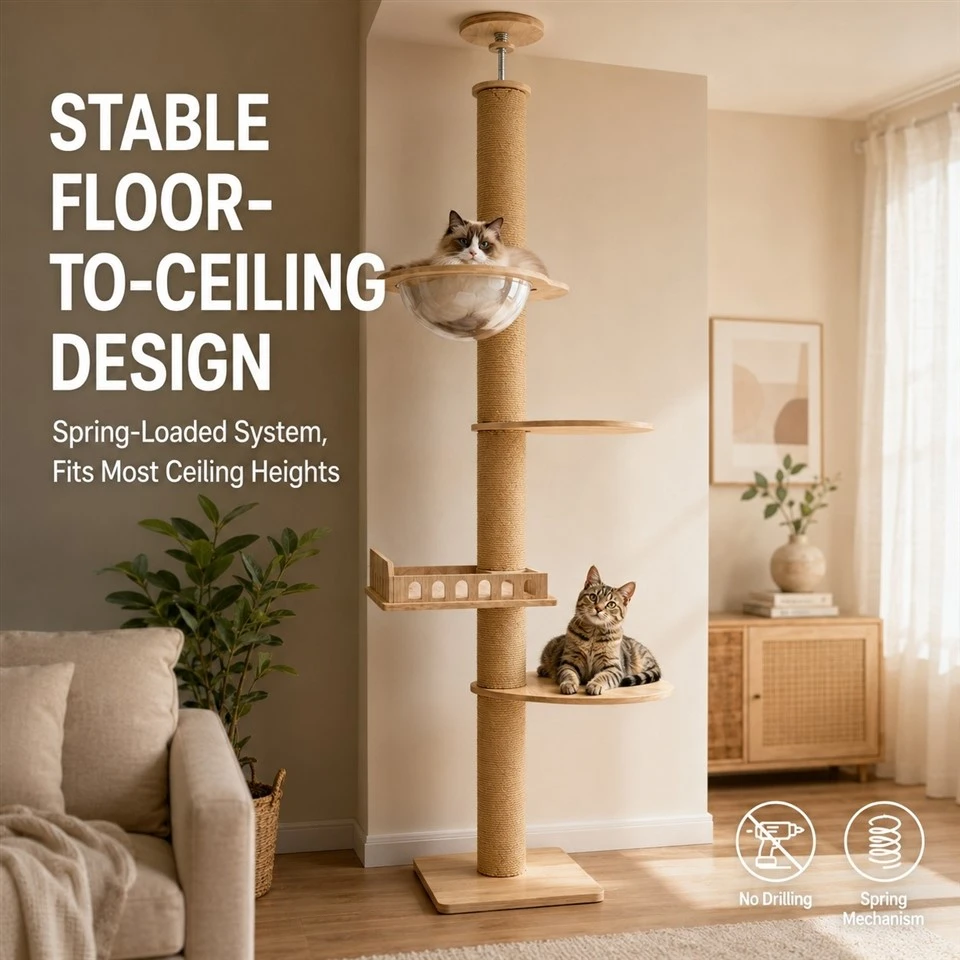 Multilayer Scratching Post Cat Tree Tower suppliers