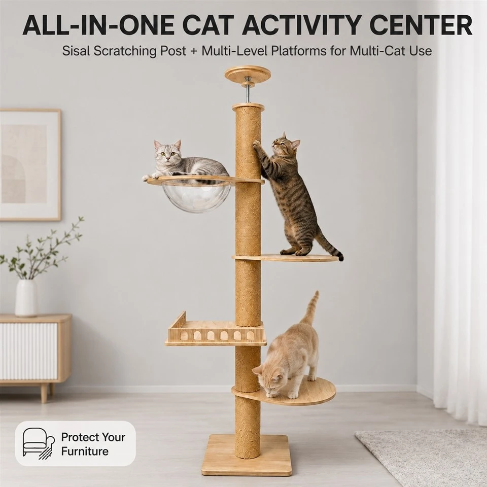 Multilayer Scratching Post Cat Tree Tower factory